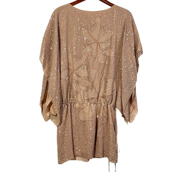 Size S | MAXAZRIA COLLECTION Women’s Silk Blousen Kimono Sleeve Tunic Top - Picture 6 of 8